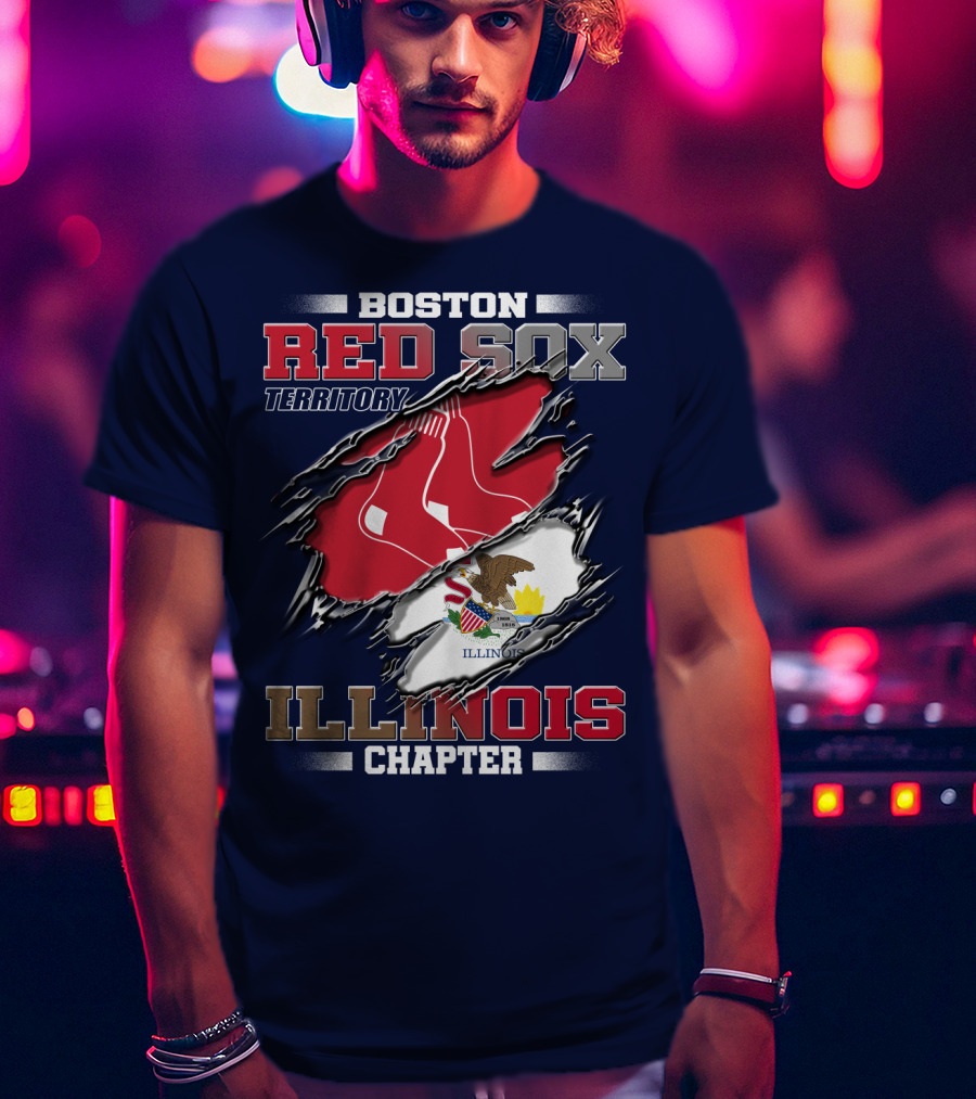 Boston Red Sox Territory Illinois Chapter T-Shirt