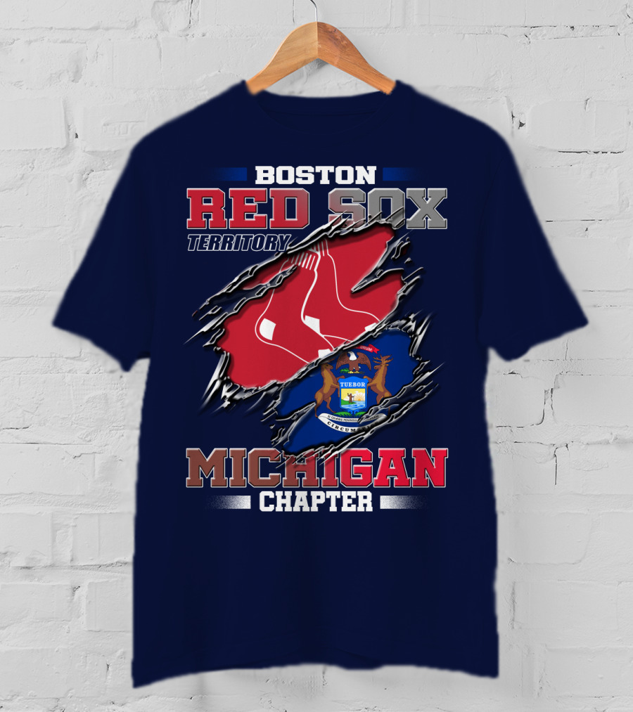 Boston Red Sox Territory Michigan Chapter T-Shirt