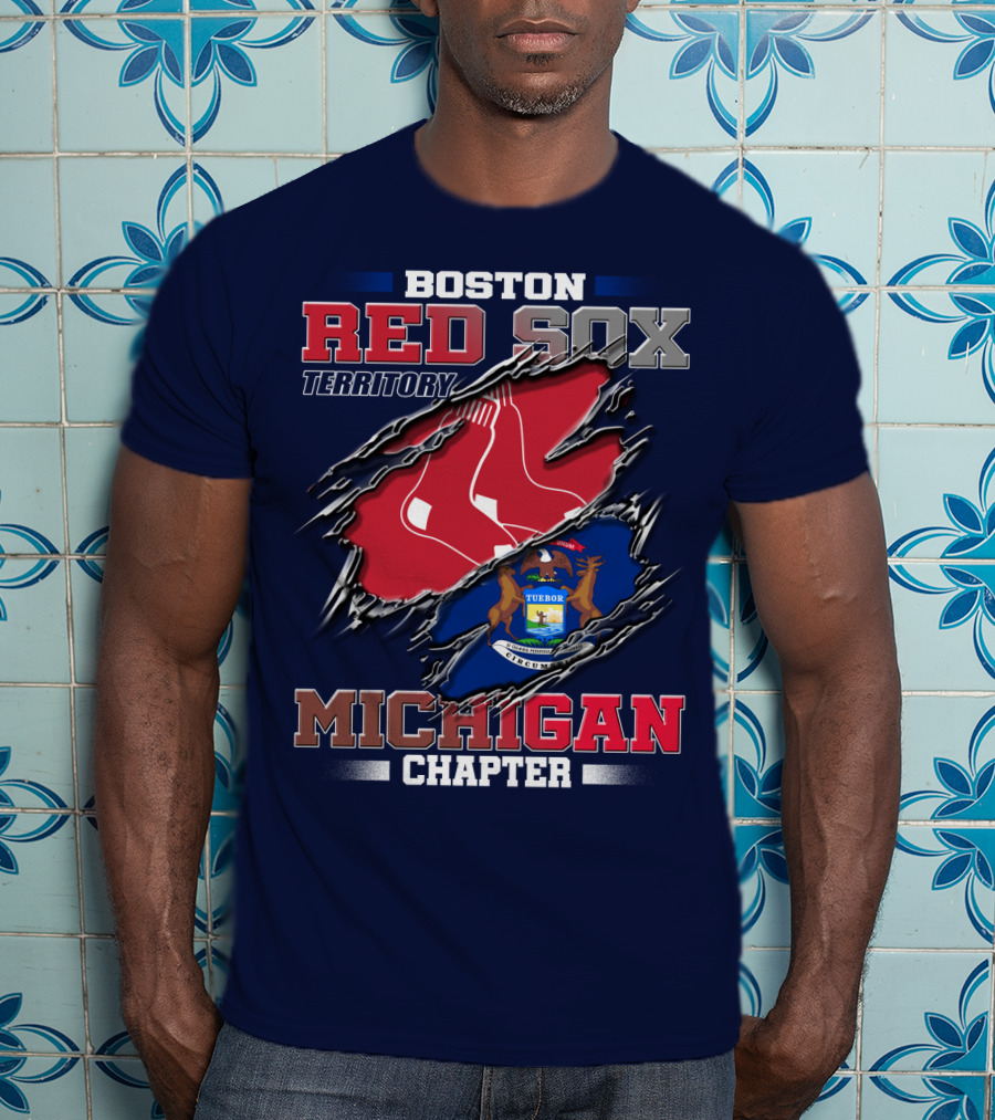 Boston Red Sox Territory Michigan Chapter T-Shirt