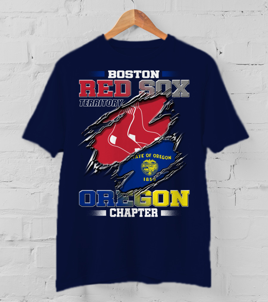 Boston Red Sox Territory State Of Oregon Chapter T-Shirt