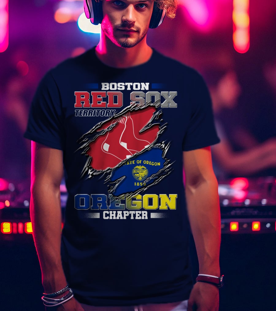 Boston Red Sox Territory State Of Oregon Chapter T-Shirt