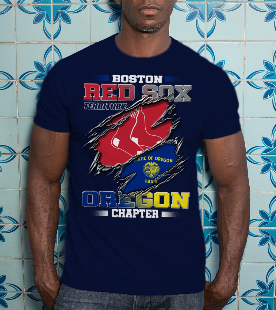 Boston Red Sox Territory State Of Oregon Chapter T-Shirt