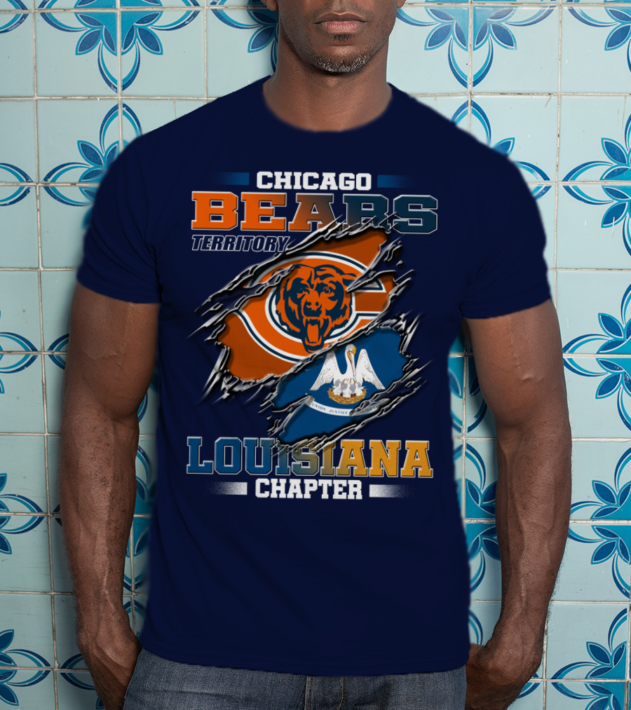 Chicago Bears Territory Louisiana Chapter T-Shirt