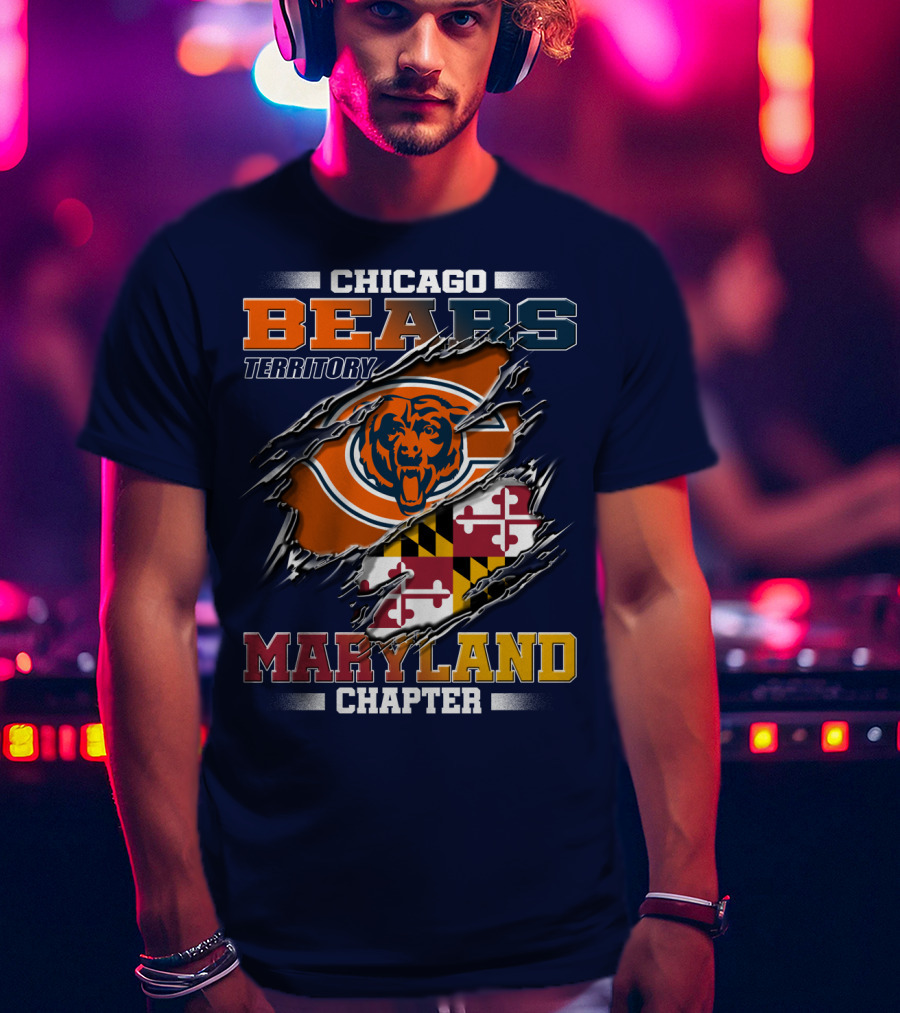 Chicago Bears Territory Maryland Chapter T-Shirt