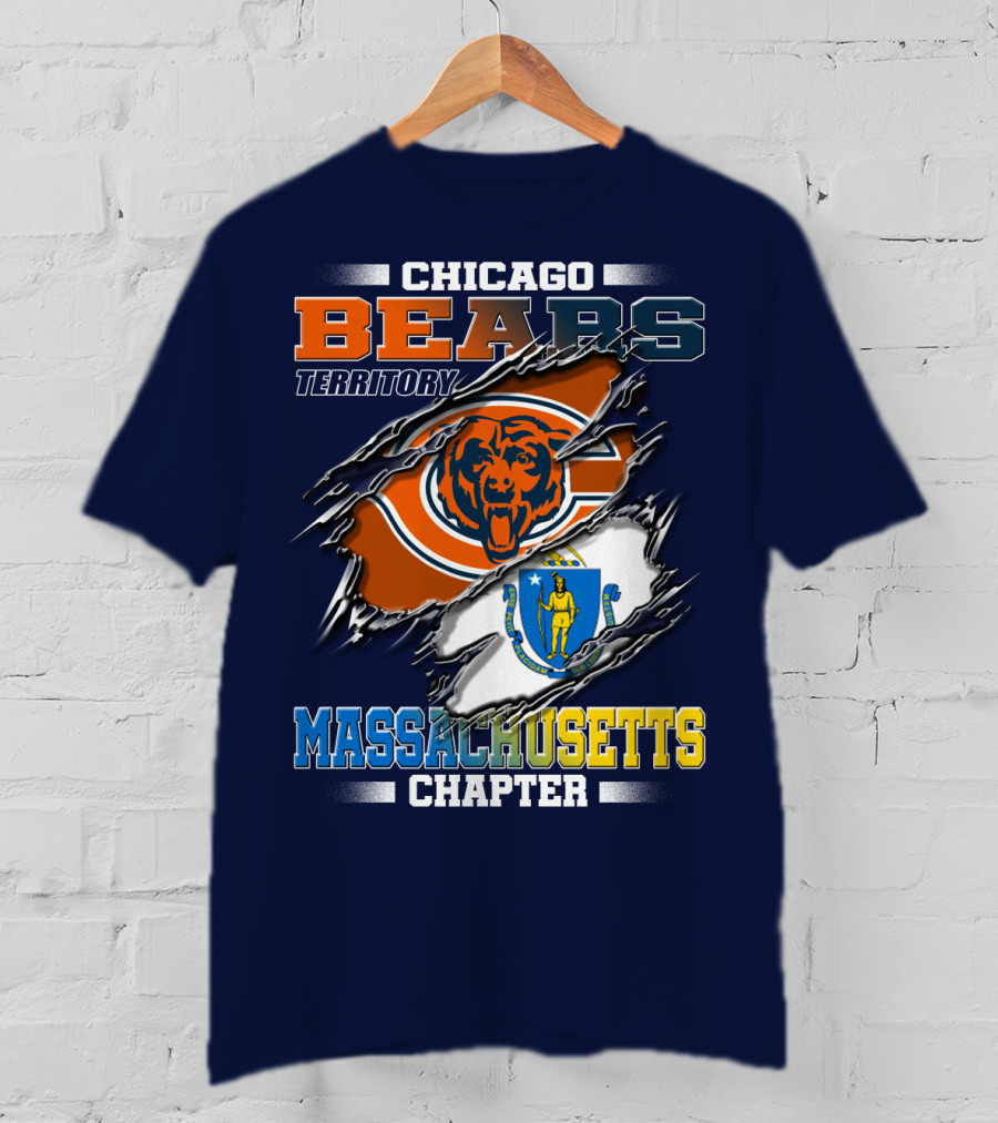 Chicago Bears Territory Massachusetts Chapter T-Shirt