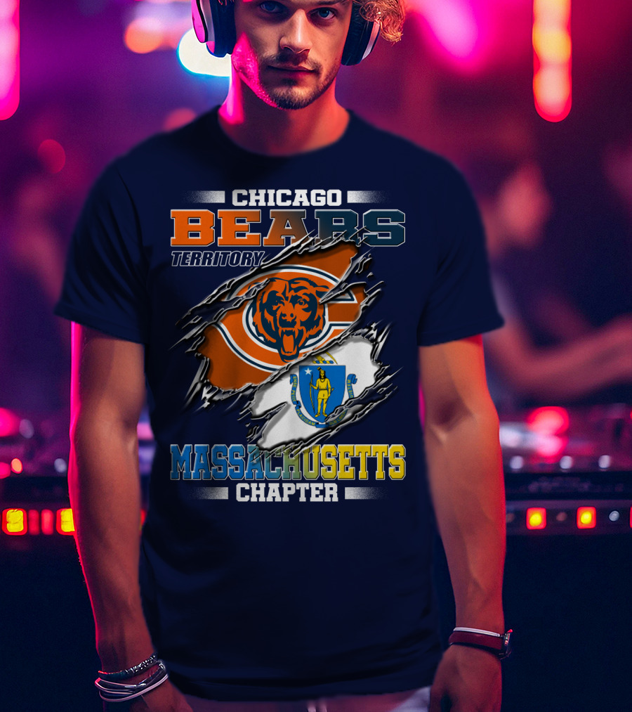 Chicago Bears Territory Massachusetts Chapter T-Shirt