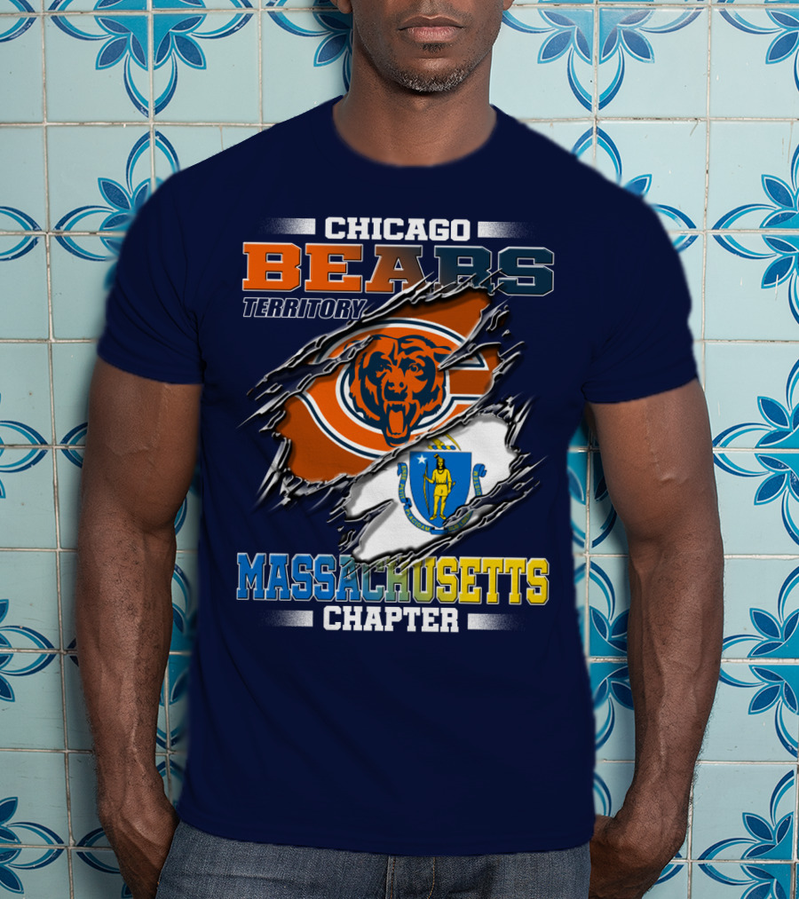 Chicago Bears Territory Massachusetts Chapter T-Shirt