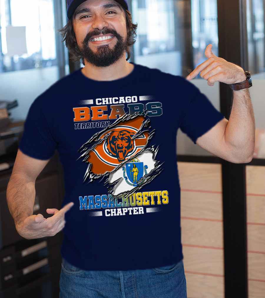 Chicago Bears Territory Massachusetts Chapter T-Shirt