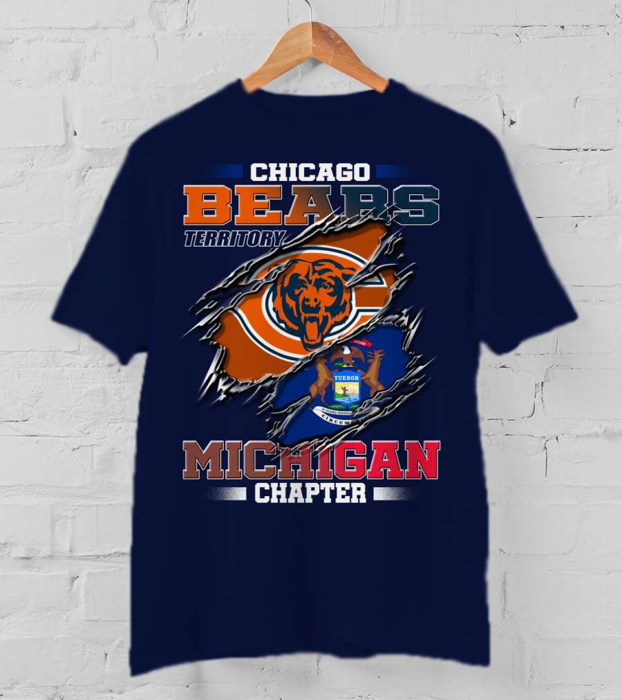 Chicago Bears Territory Michigan Chapter T-Shirt