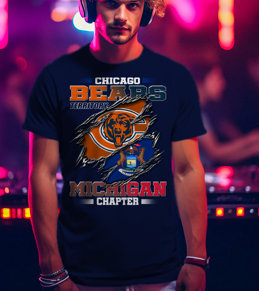 Chicago Bears Territory Michigan Chapter T-Shirt