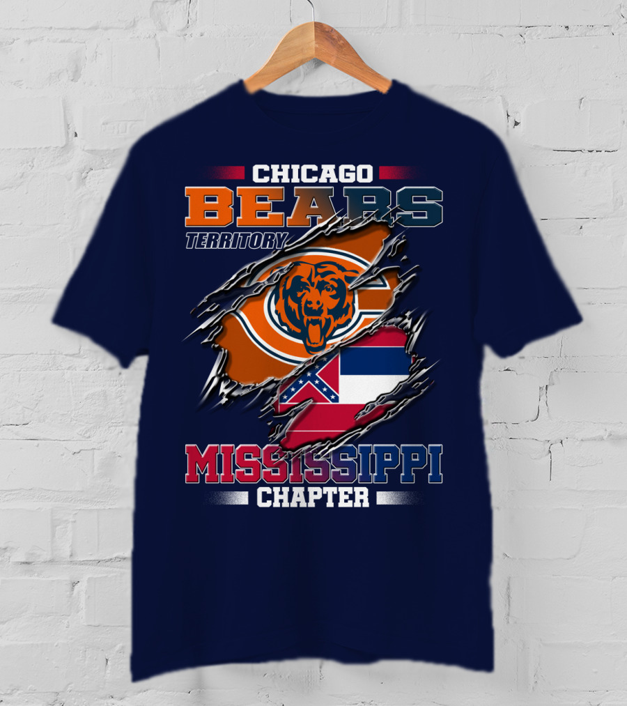 Chicago Bears Territory Mississippi Chapter T-Shirt