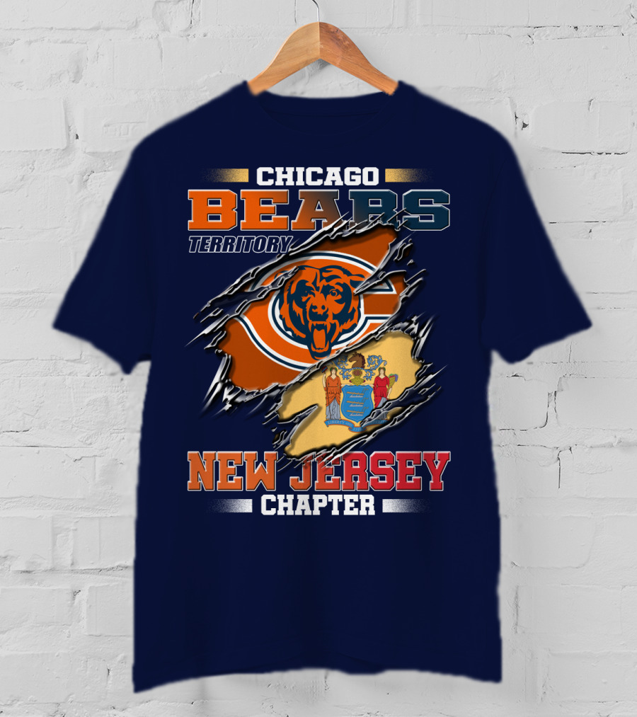 Chicago Bears Territory New Jersey Chapter T-Shirt