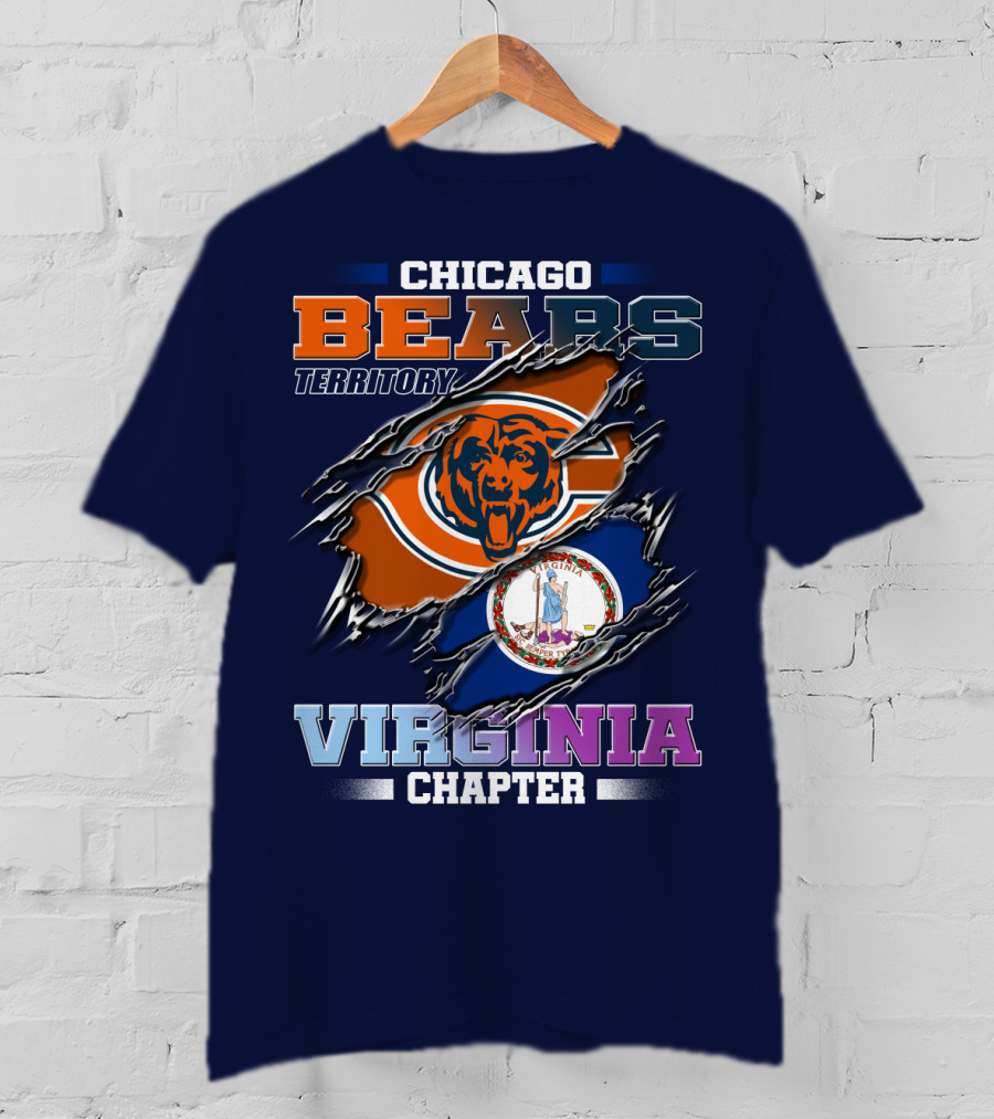 Chicago Bears Territory Virginia Chapter T-Shirt