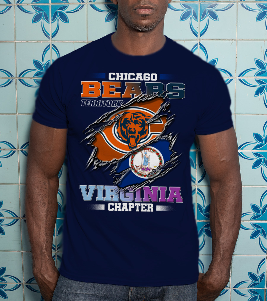 Chicago Bears Territory Virginia Chapter T-Shirt