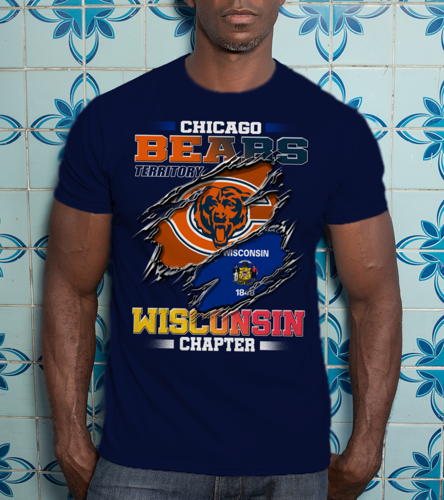 CHICAGO BEARS TERRITORY WISCONSIN CHAPTER 1848 T-Shirt