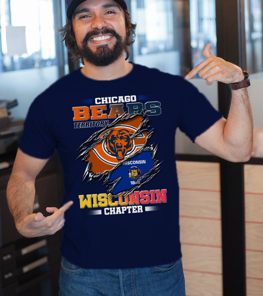 CHICAGO BEARS TERRITORY WISCONSIN CHAPTER 1848 T-Shirt