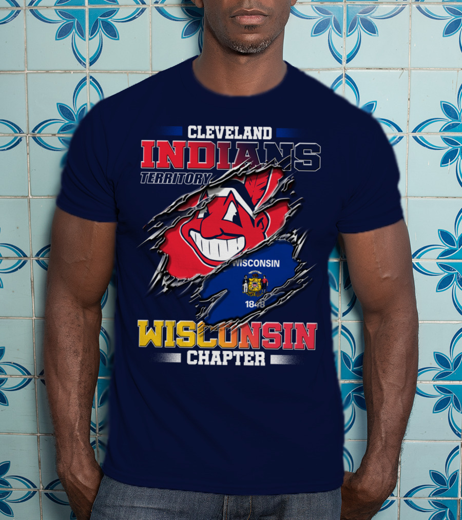 Cleveland Indians Territory Wisconsin Chapter 1848 T-Shirt