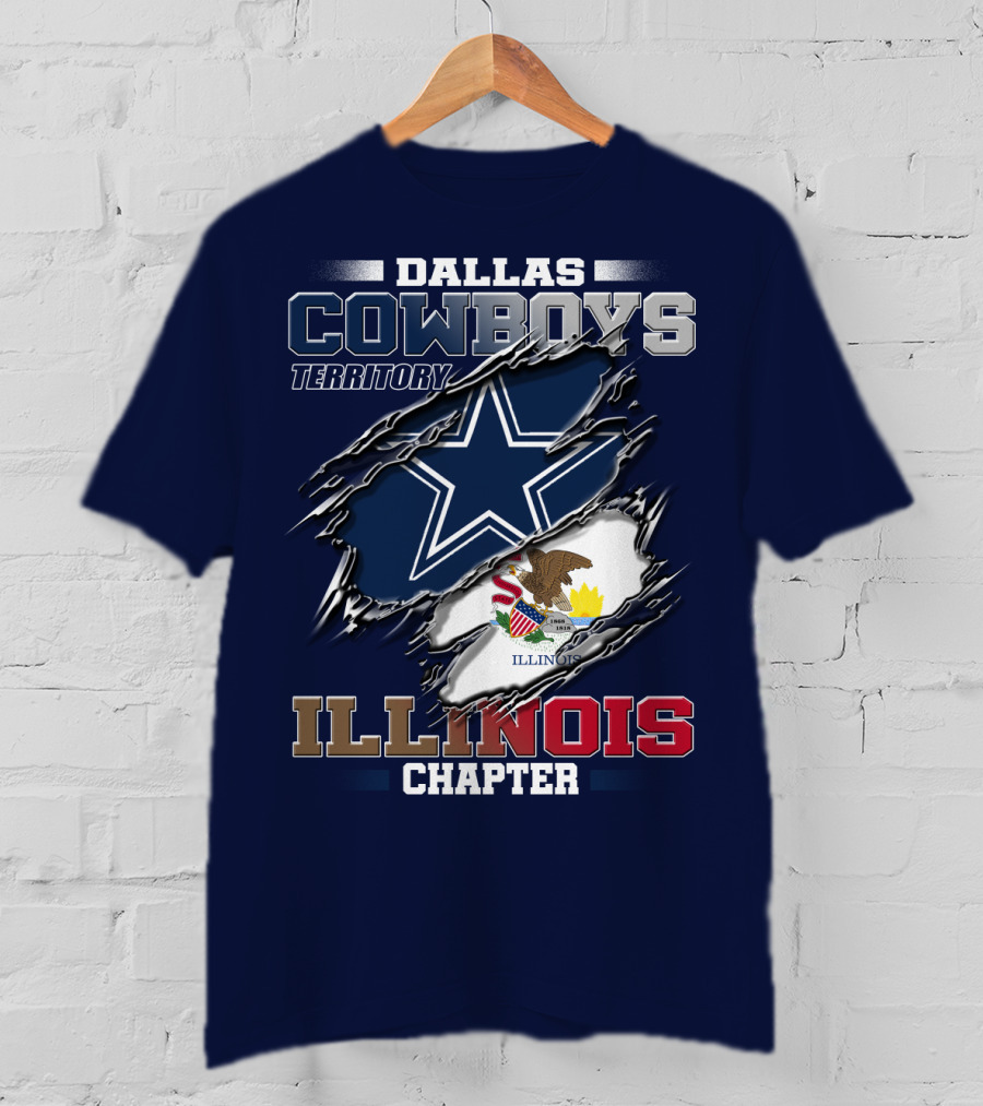 Dallas Cowboys Territory Illinois Chapter T-Shirt
