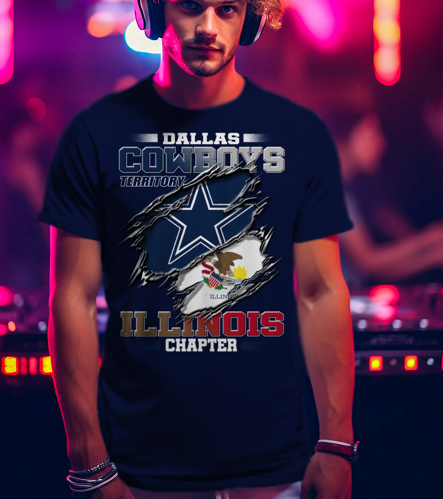 Dallas Cowboys Territory Illinois Chapter T-Shirt