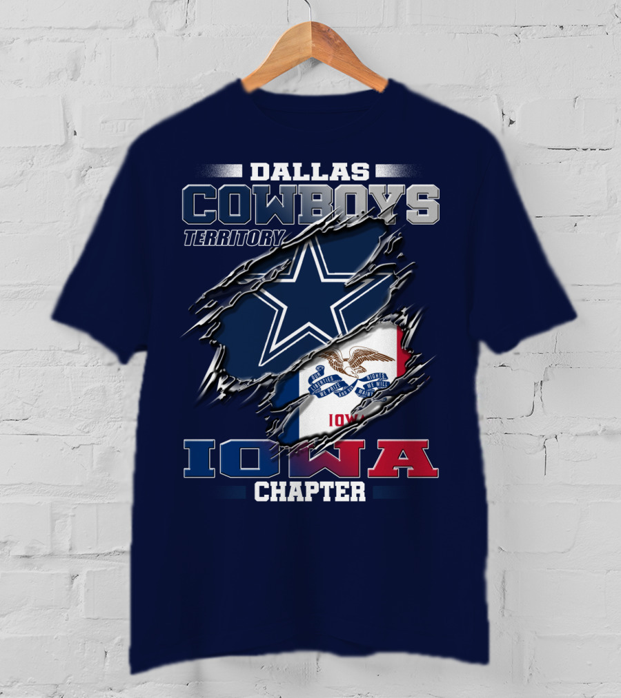 Dallas Cowboys Territory Iowa Chapter T-Shirt