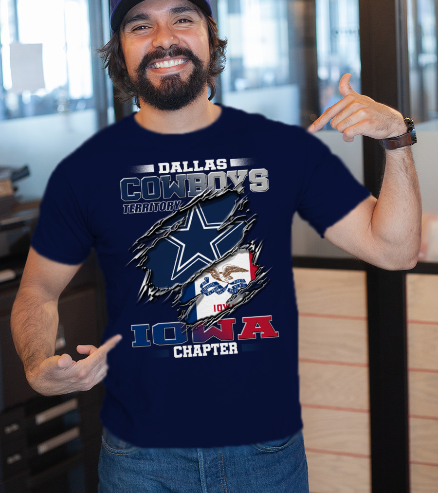 Dallas Cowboys Territory Iowa Chapter T-Shirt