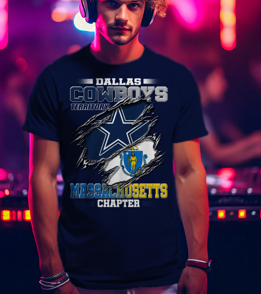 Dallas Cowboys Territory Massachusetts Chapter T-Shirt