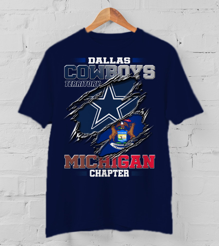 Dallas Cowboys Territory Michigan Chapter T-Shirt