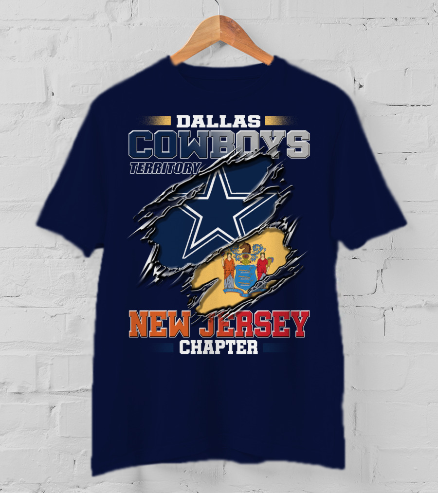 Dallas Cowboys Territory New Jersey Chapter T-Shirt