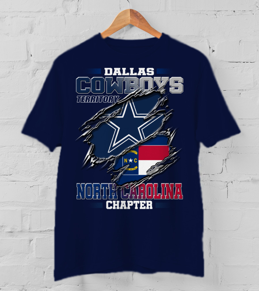 Dallas Cowboys Territory North Carolina Chapter T-Shirt