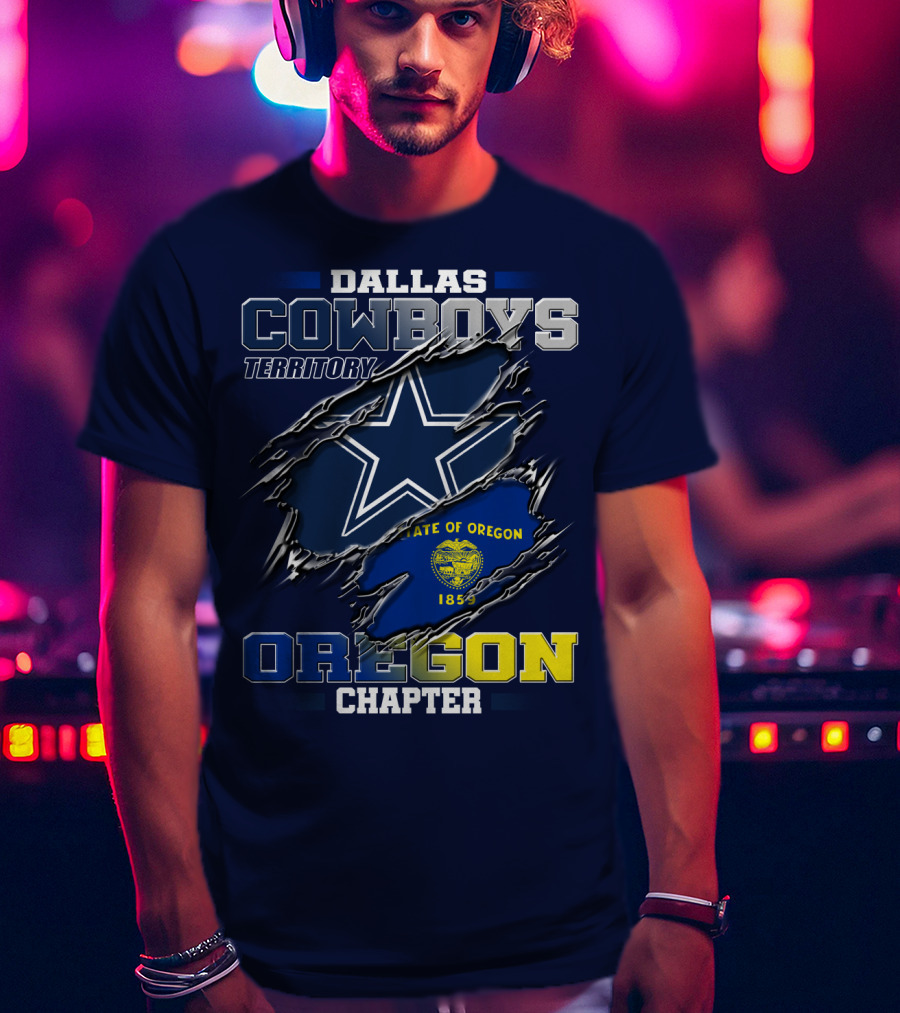 Dallas Cowboys Territory State Of Oregon Chapter 1859 T-Shirt