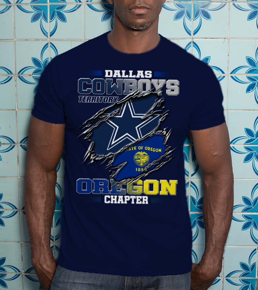 Dallas Cowboys Territory State Of Oregon Chapter 1859 T-Shirt