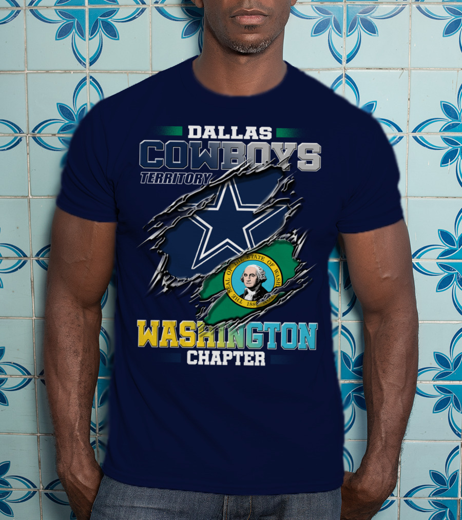 Dallas Cowboys Territory Washington Chapter Seal Of The State Of Washington T-Shirt