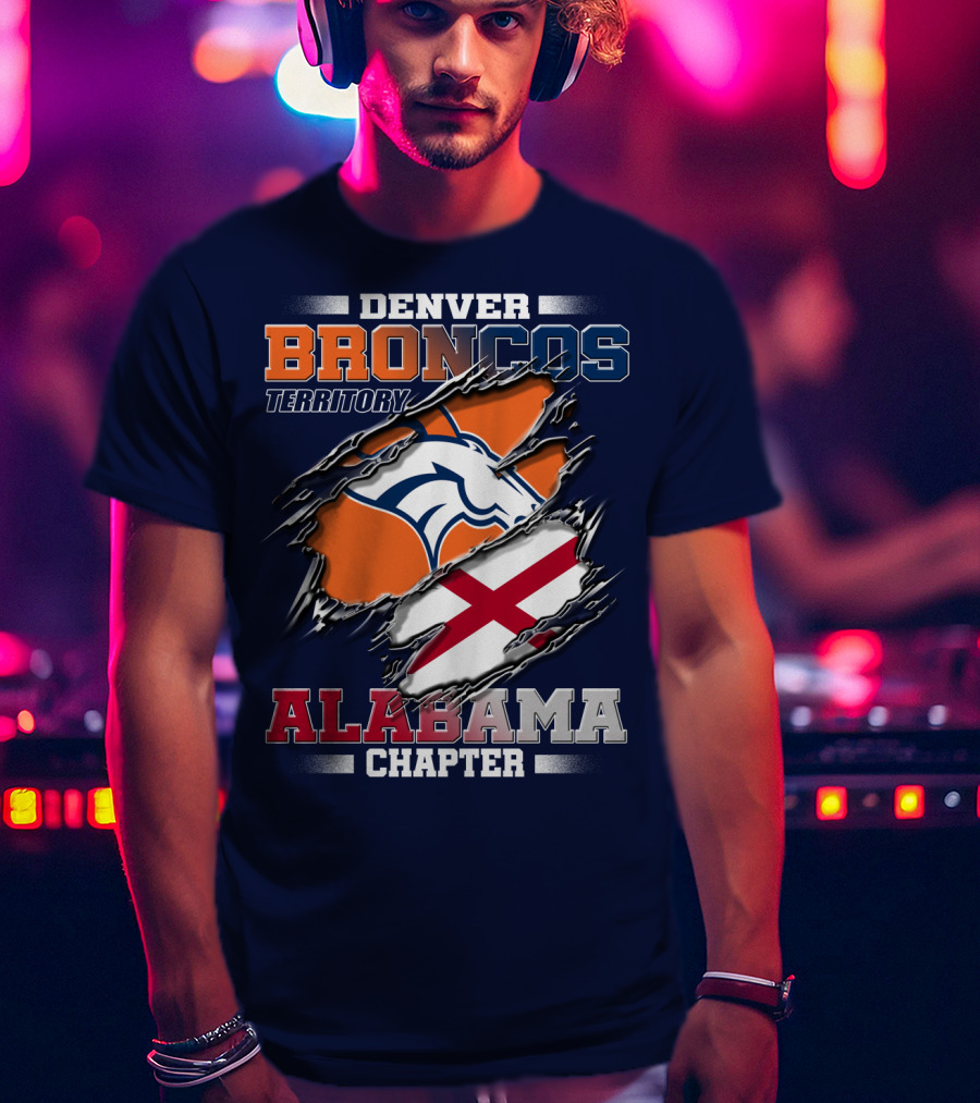 Denver Broncos Territory Alabama Chapter T-Shirt