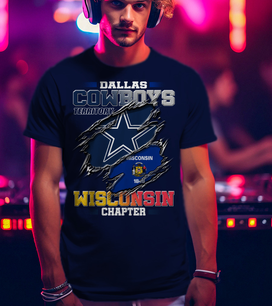 Dallas Cowboys Territory Wisconsin Chapter 1848 T-Shirt