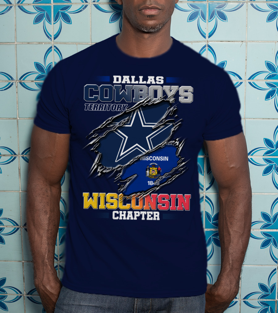 Dallas Cowboys Territory Wisconsin Chapter 1848 T-Shirt