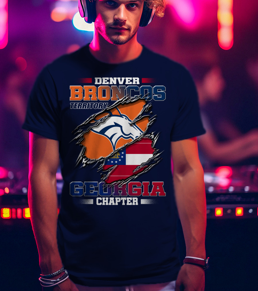 Denver Broncos Territory Georgia Chapter T-Shirt