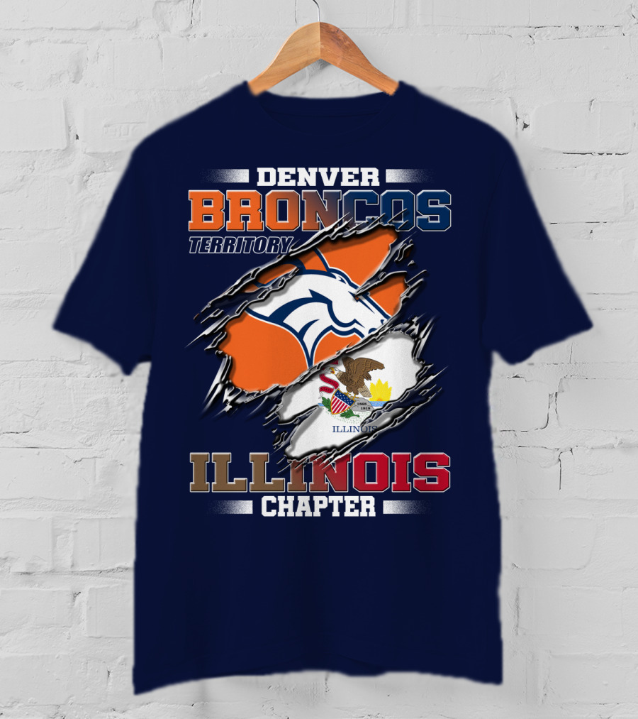Denver Broncos Territory Illinois Chapter T-Shirt