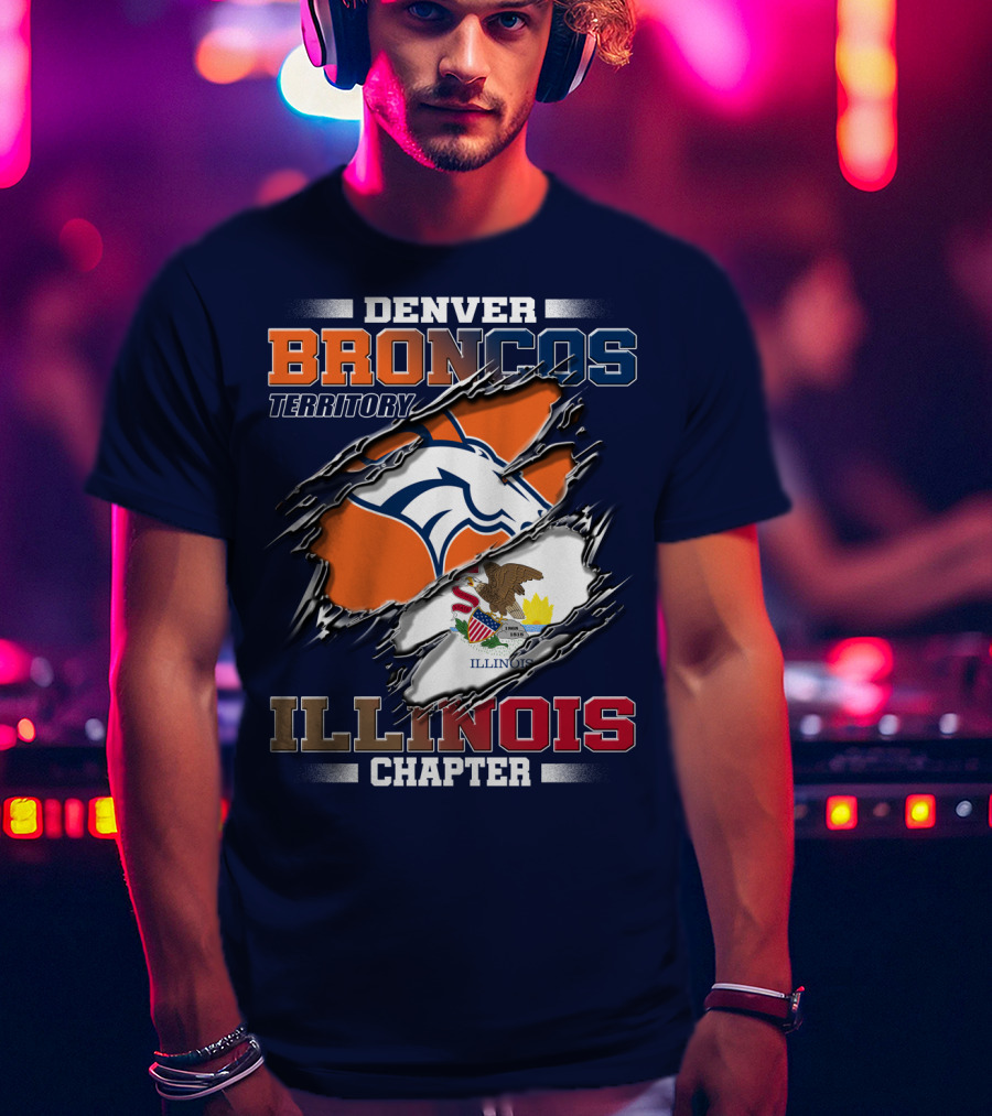 Denver Broncos Territory Illinois Chapter T-Shirt