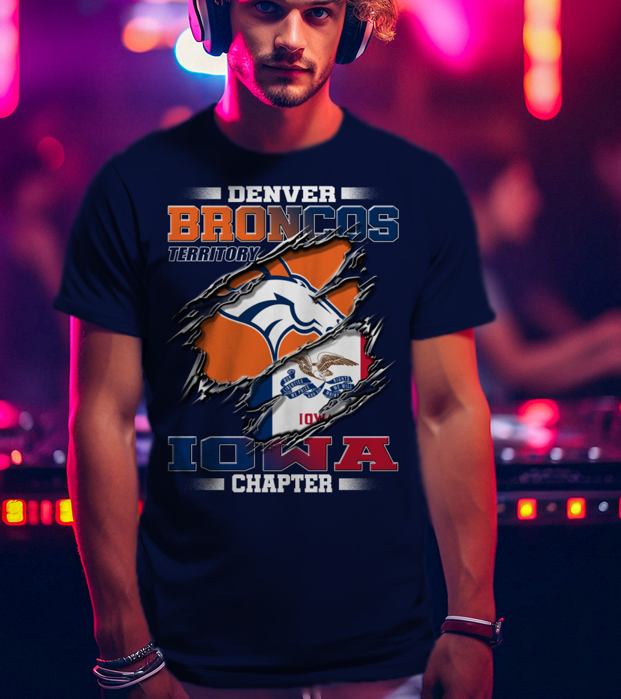 Denver Broncos Territory Iowa Chapter T-Shirt
