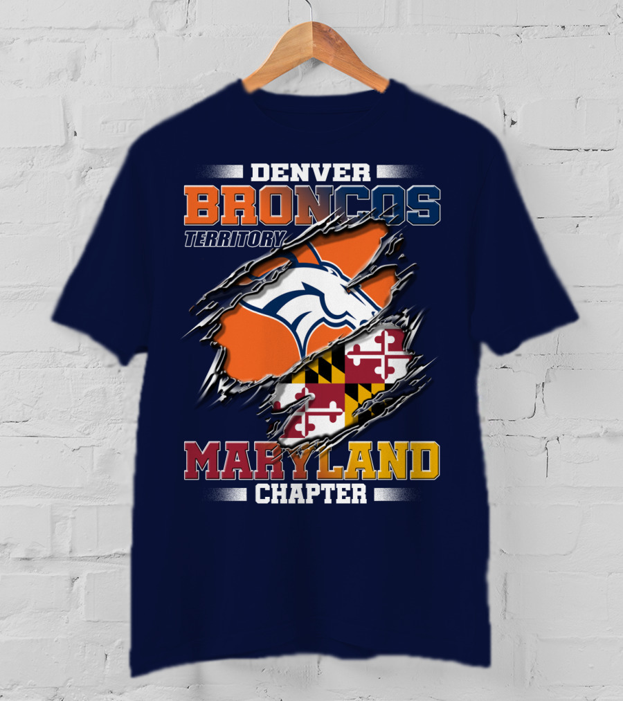 Denver Broncos Territory Maryland Chapter T-Shirt