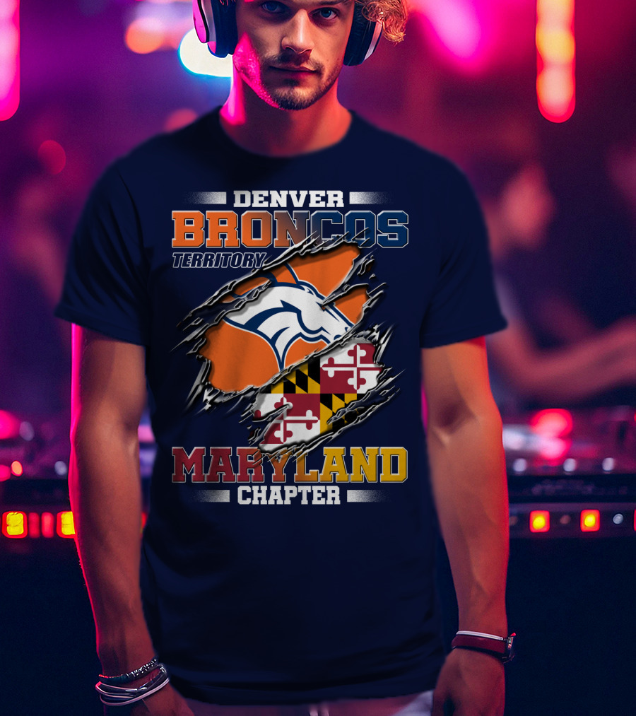 Denver Broncos Territory Maryland Chapter T-Shirt