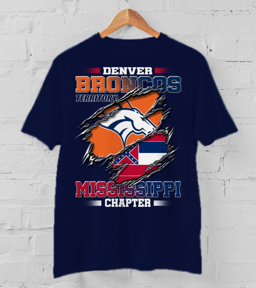 Denver Broncos Territory Mississippi Chapter T-Shirt