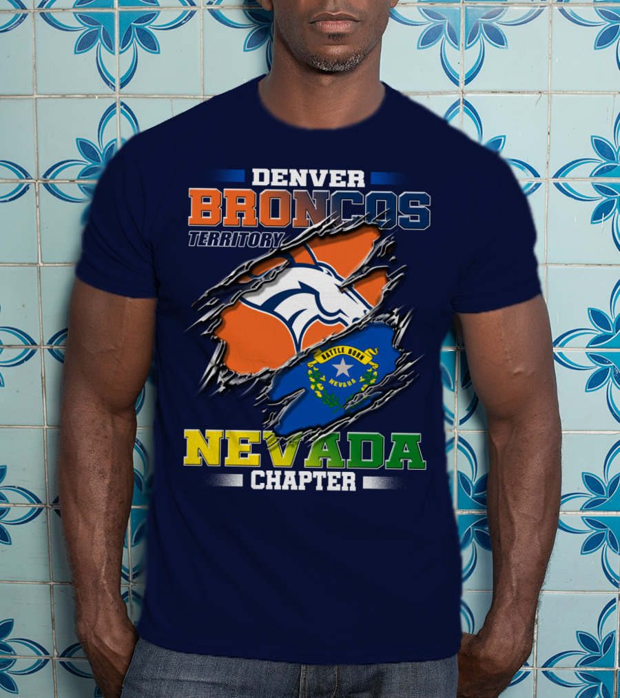 Denver Broncos Territory Nevada Chapter Battle Born T-Shirt