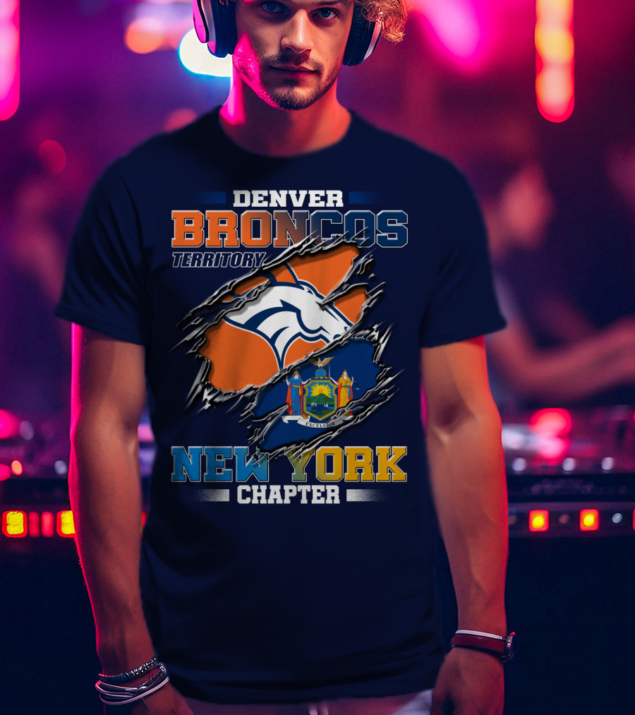 Denver Broncos Territory New York Chapter T-Shirt