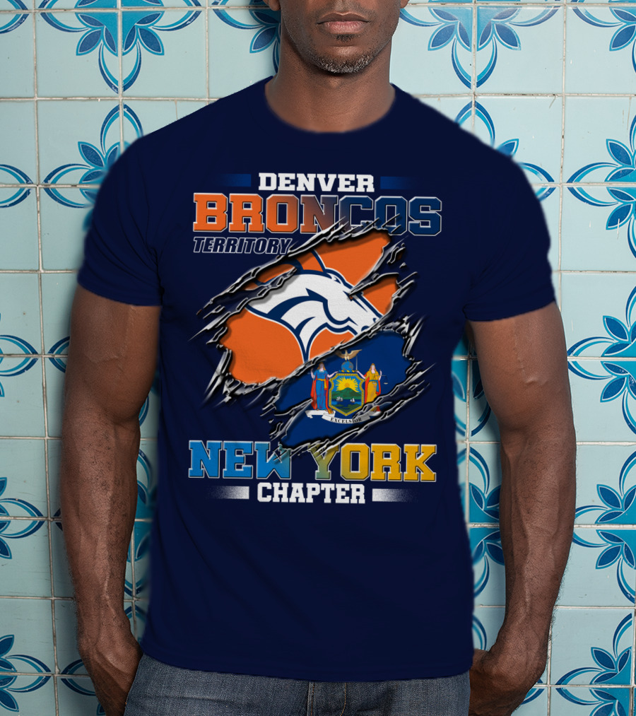 Denver Broncos Territory New York Chapter T-Shirt