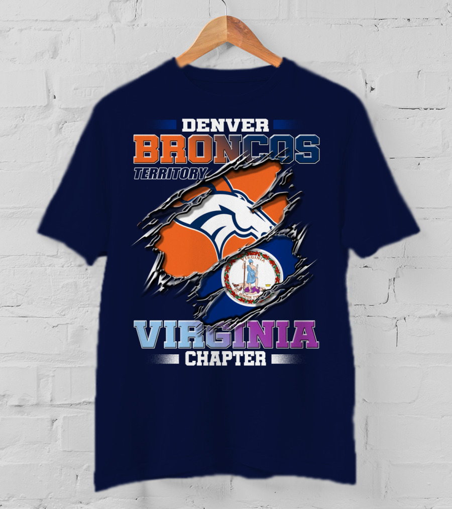 Denver Broncos Territory Virginia Chapter T-Shirt
