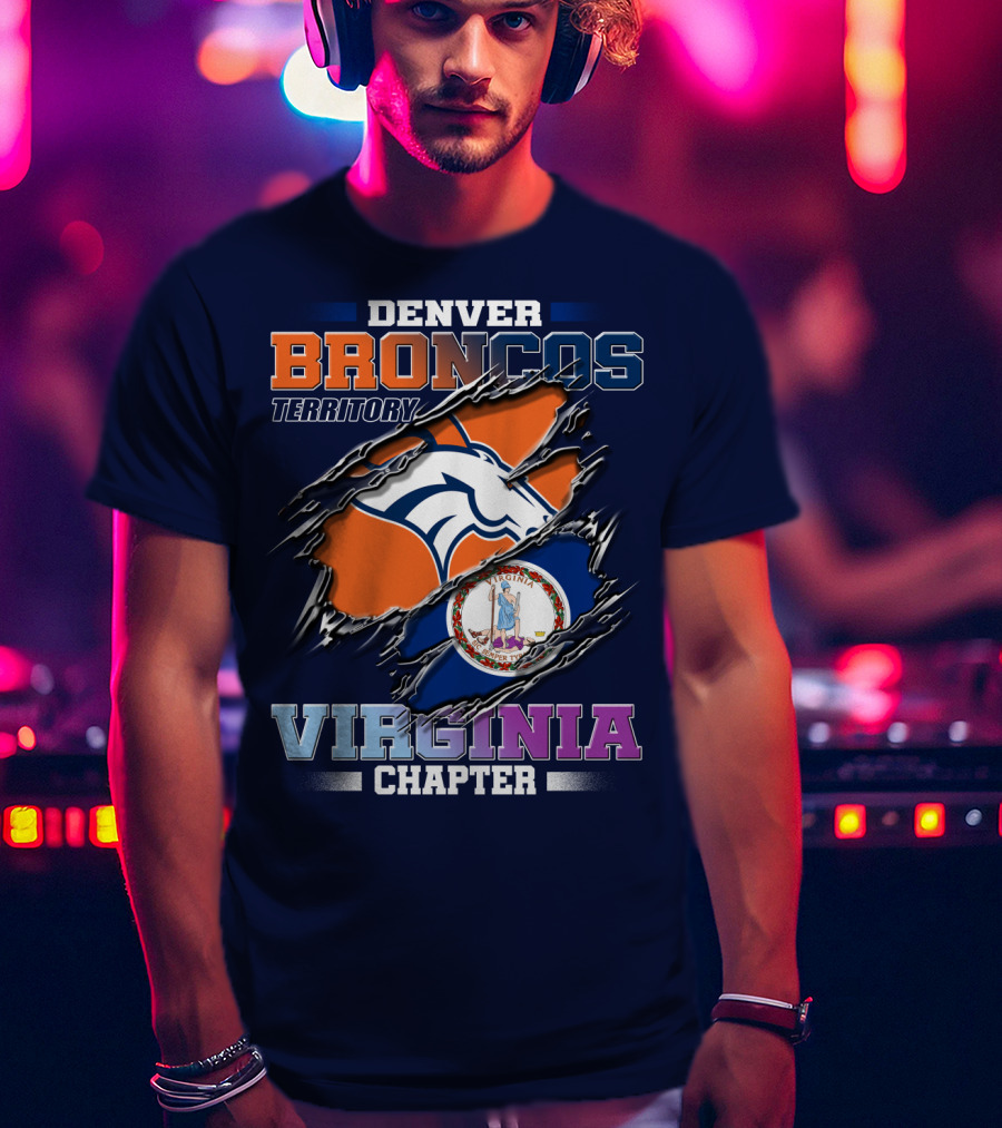 Denver Broncos Territory Virginia Chapter T-Shirt