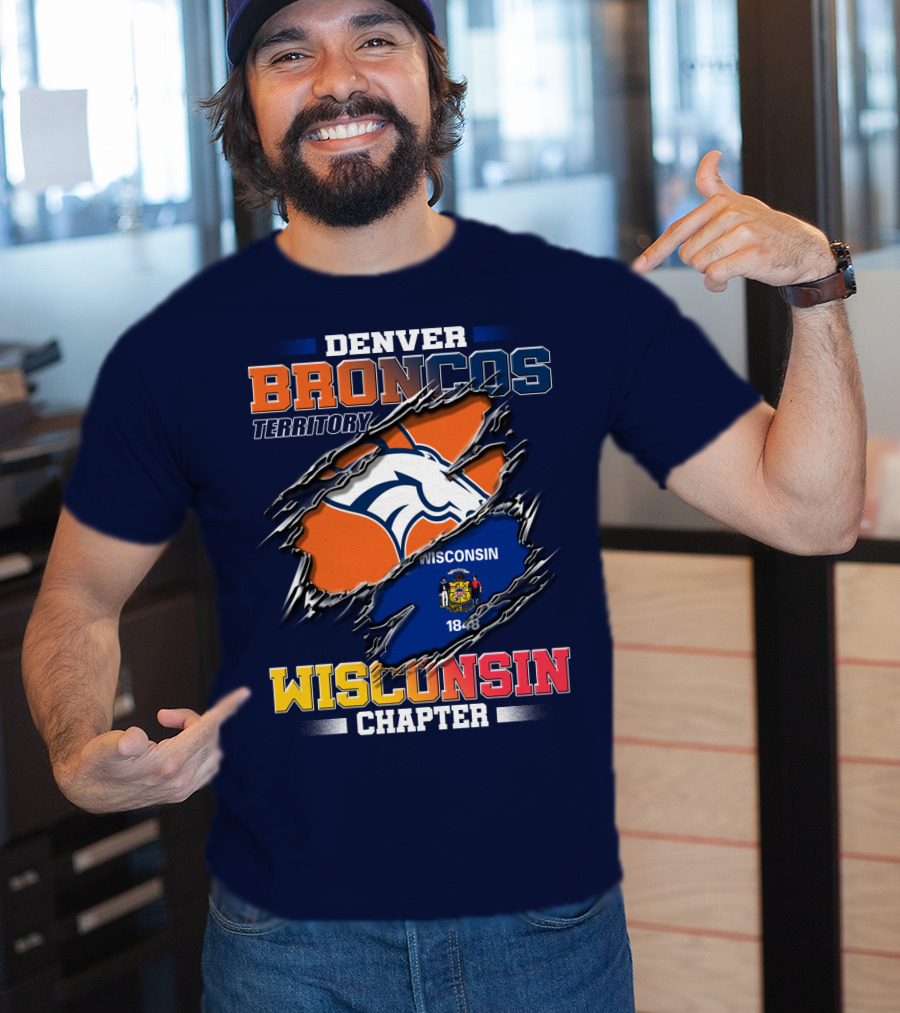 Denver Broncos Territory Wisconsin Chapter 1848 T-Shirt