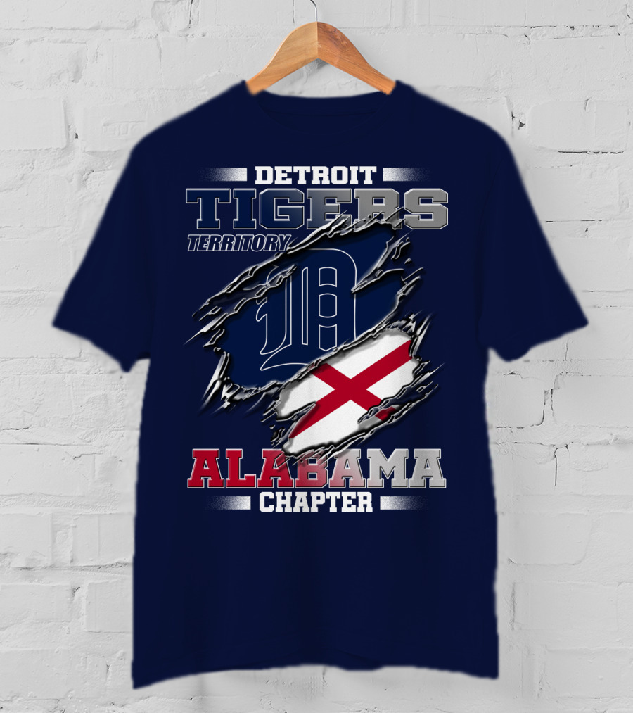 Detroit Tigers Territory Alabama Chapter T-Shirt