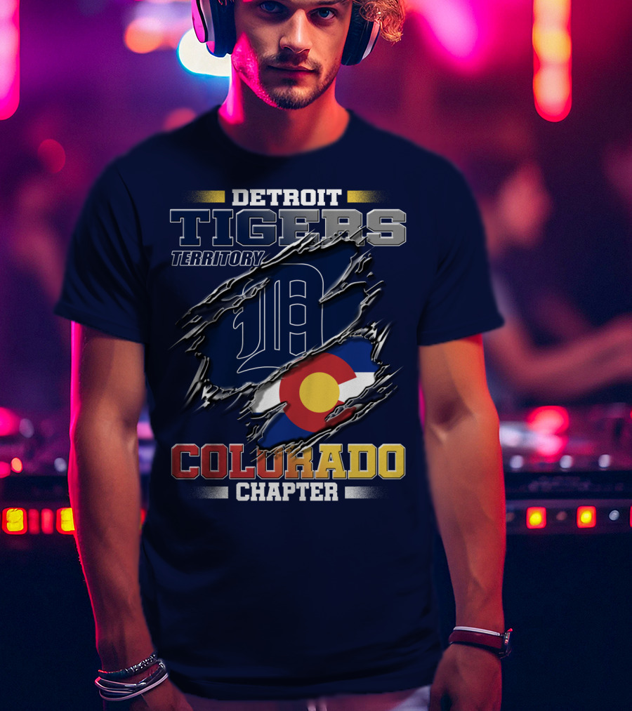 Detroit Tigers Territory Colorado Chapter T-Shirt